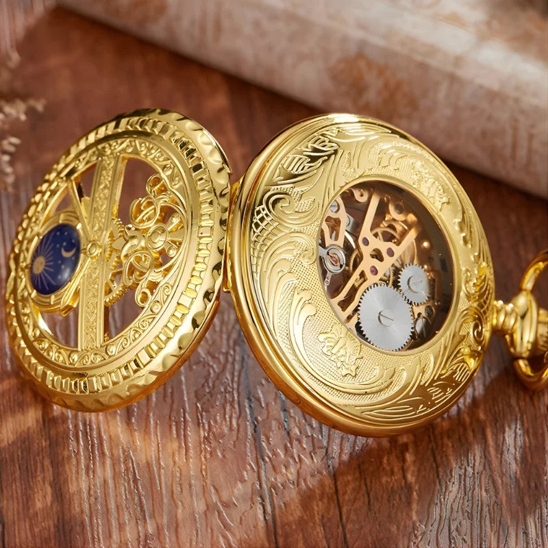 ouvert montre à gousset mécanique univers