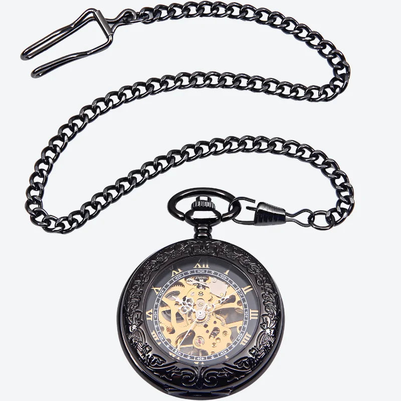 demo montre à gousset noire