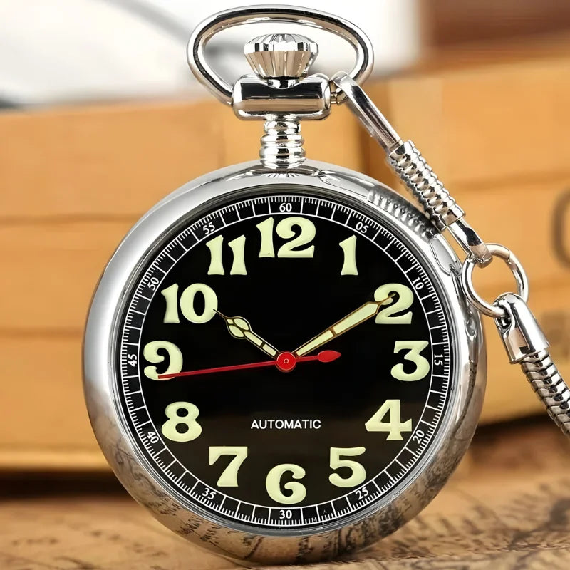 montre gousset automatique argenté