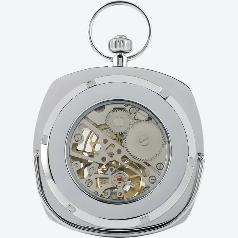 montre à gousset carrée dos