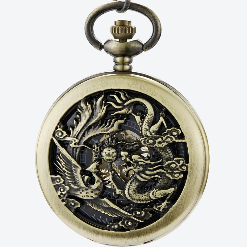 montre à gousset dragon bronze
