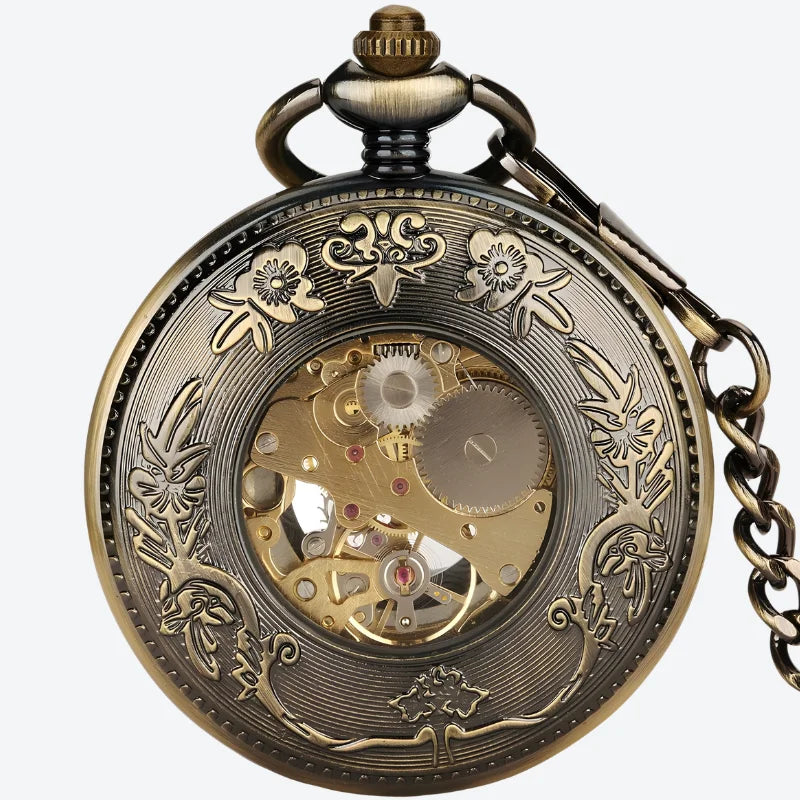 montre à gousset mécanique ancienne dos