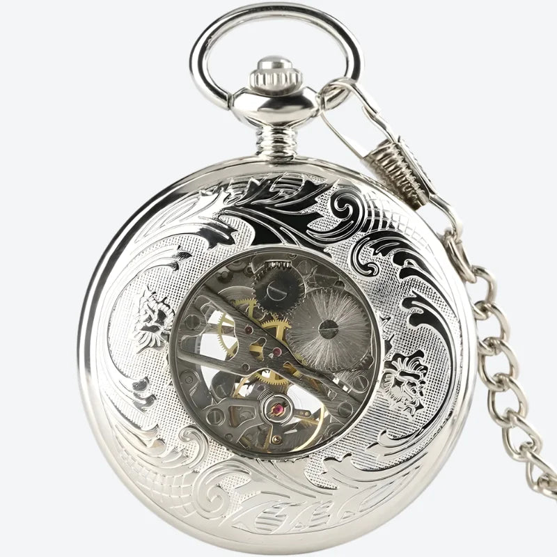 montre à gousset mécanique dos