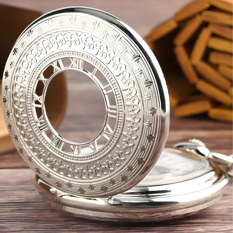 montre à gousset mécanique ouvert