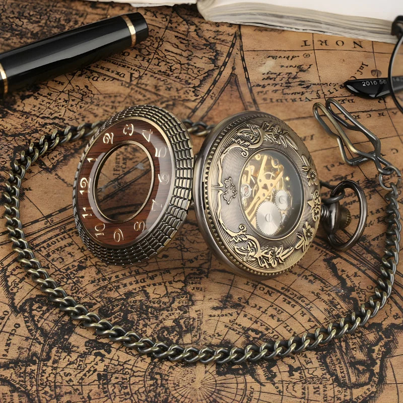 montre à gousset mécanique vintage ouvert