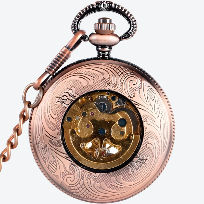 montre à gousset rosace dos