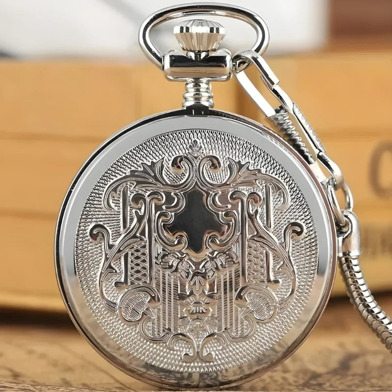 montre gousset automatique argenté dos