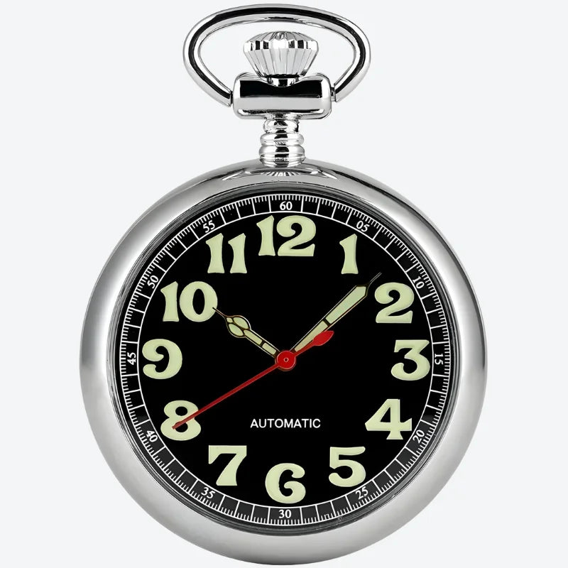 montre gousset automatique argenté