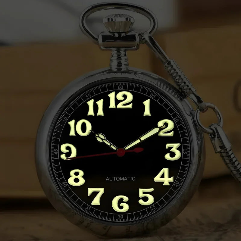 montre gousset automatique phosphorescent