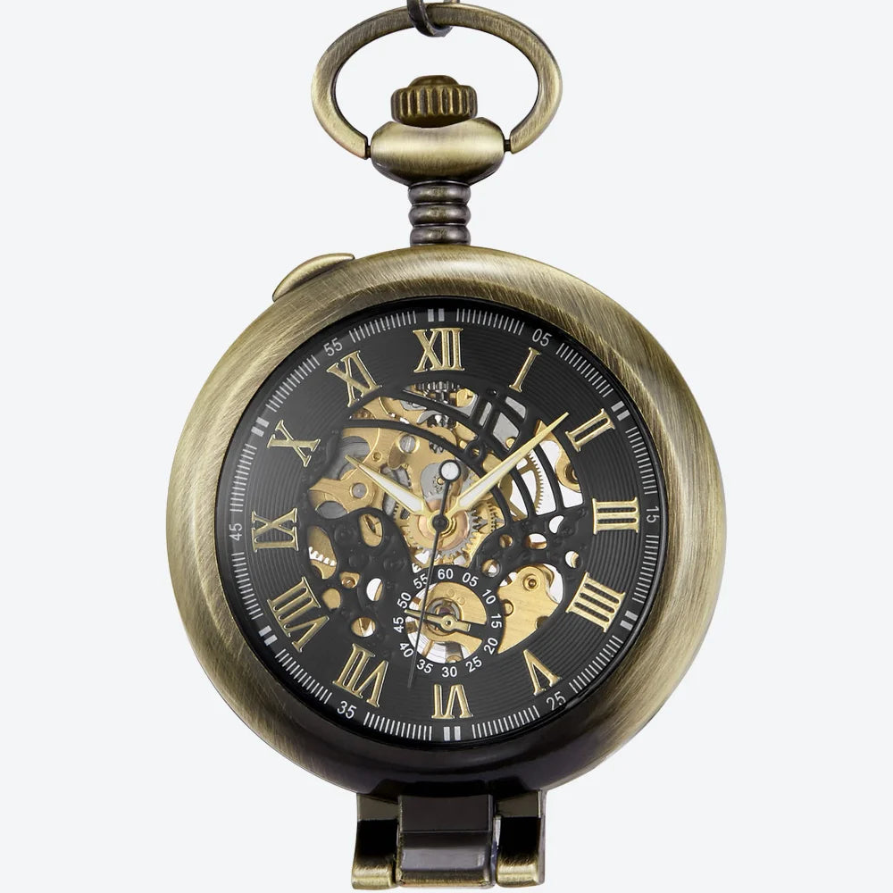 montre gousset clapet bronze