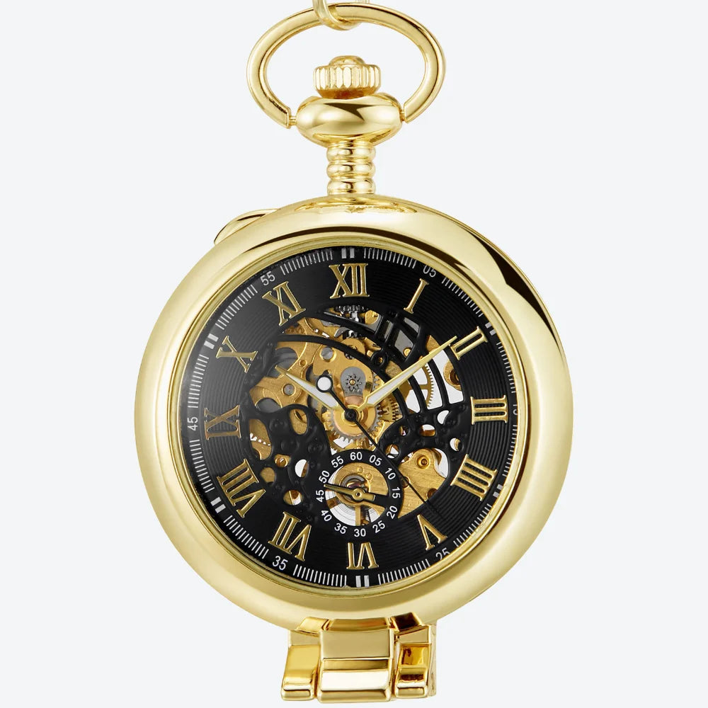 montre gousset clapet doré