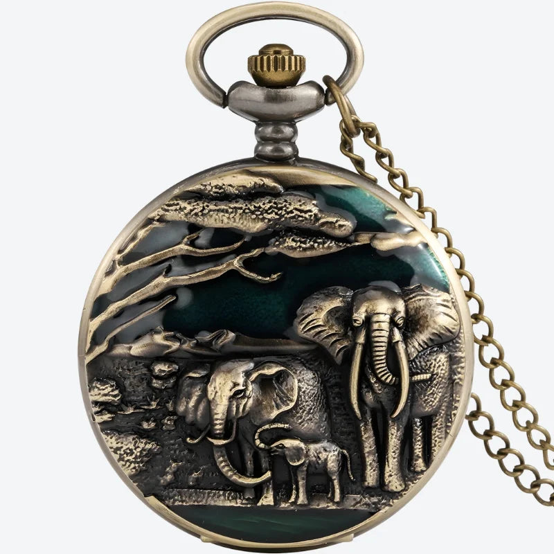 montre gousset éléphant