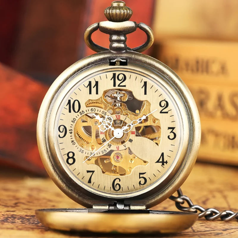 montre gousset florale mécanique