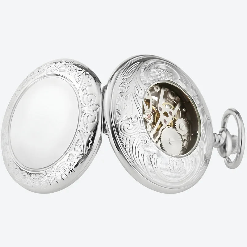 montre gousset homme mécanique ouvert