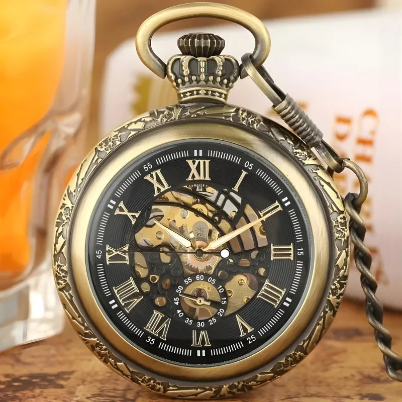 montre gousset mécanique homme bronze