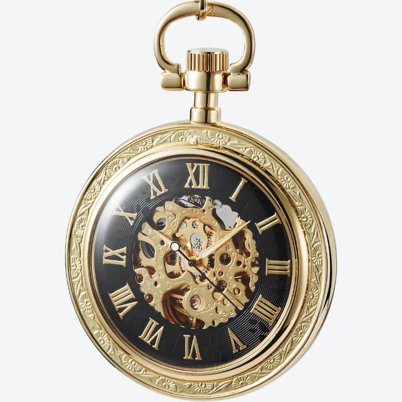 montre gousset mécanique homme doré