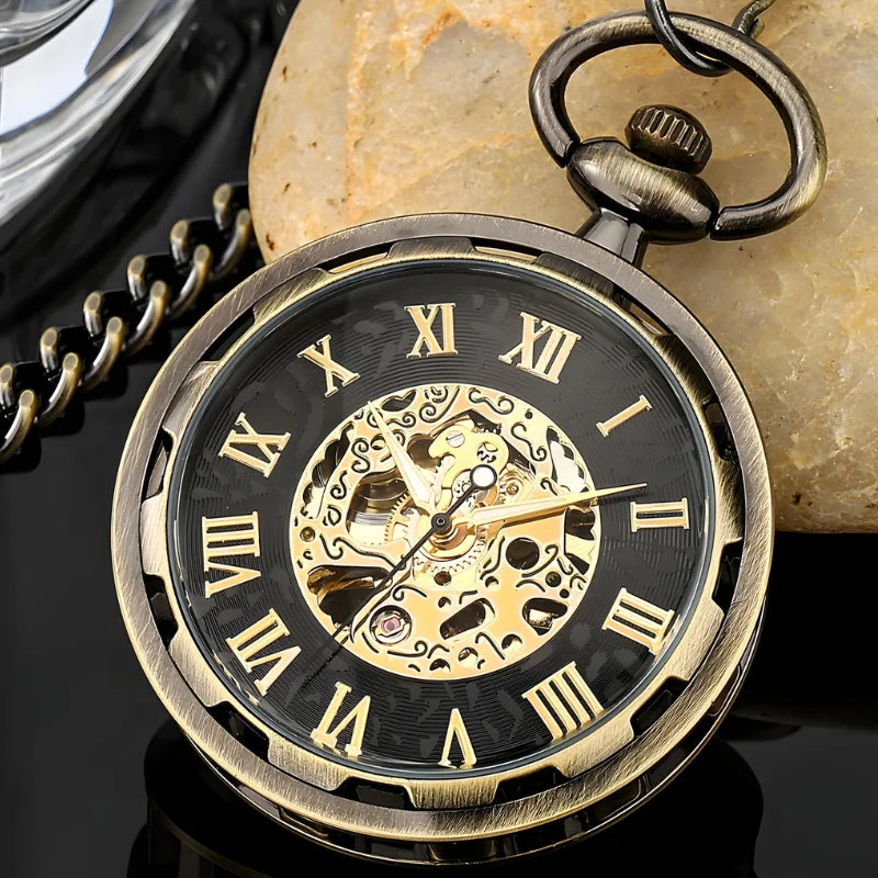 montre gousset moderne mécanique bronze