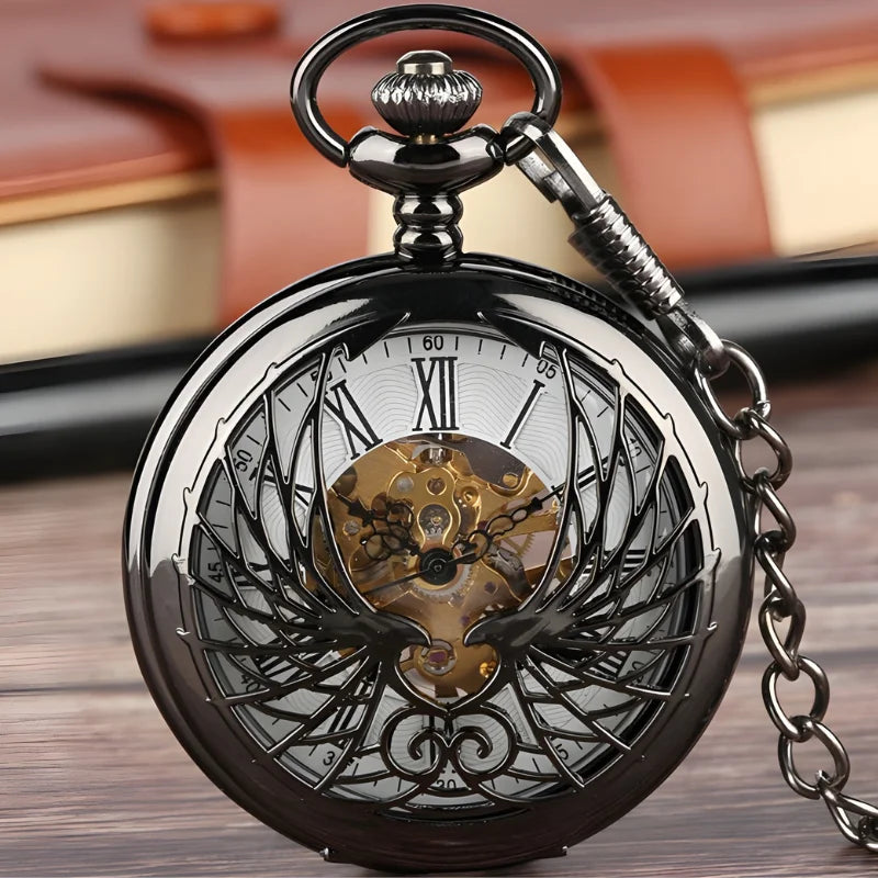 montre gousset phénix face