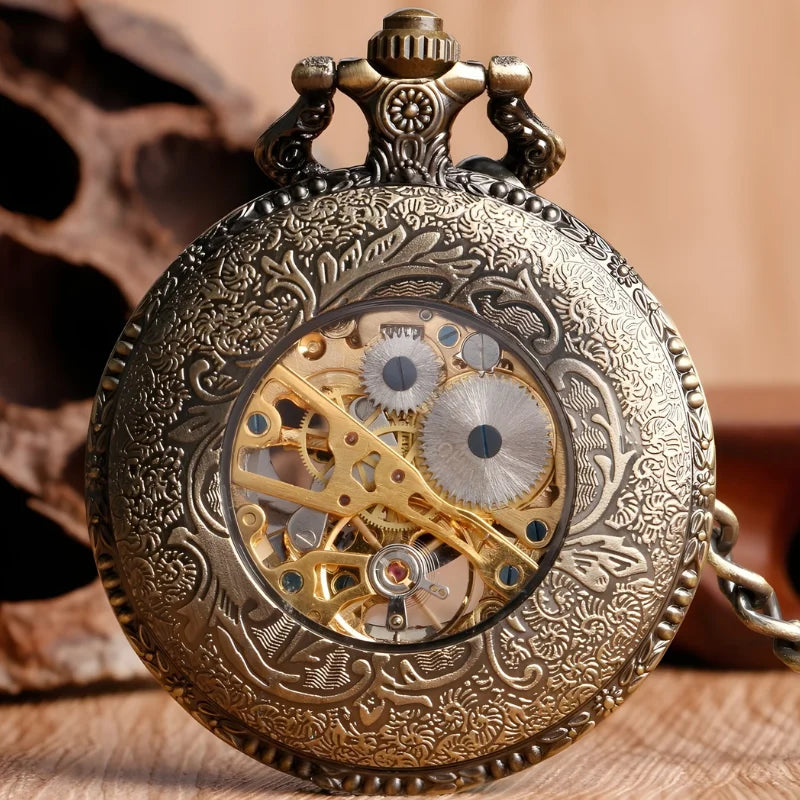 montre gousset steampunk dos