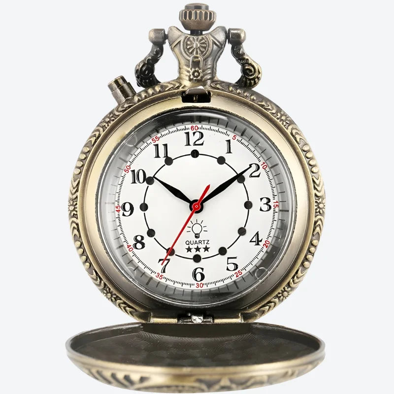 montre gousset train face