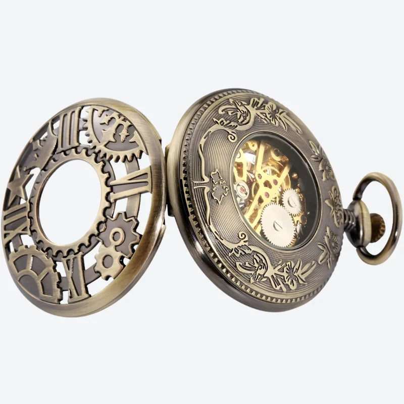 ouvert montre gousset mécanique steampunk